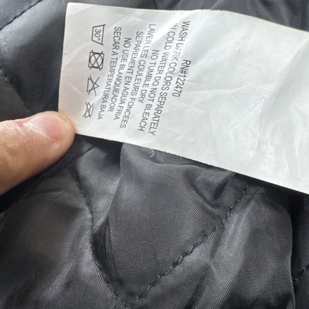 (534) Shaka Wear Work Jacket Mens M Black Private Motors Quilted - Picture 5 of 16